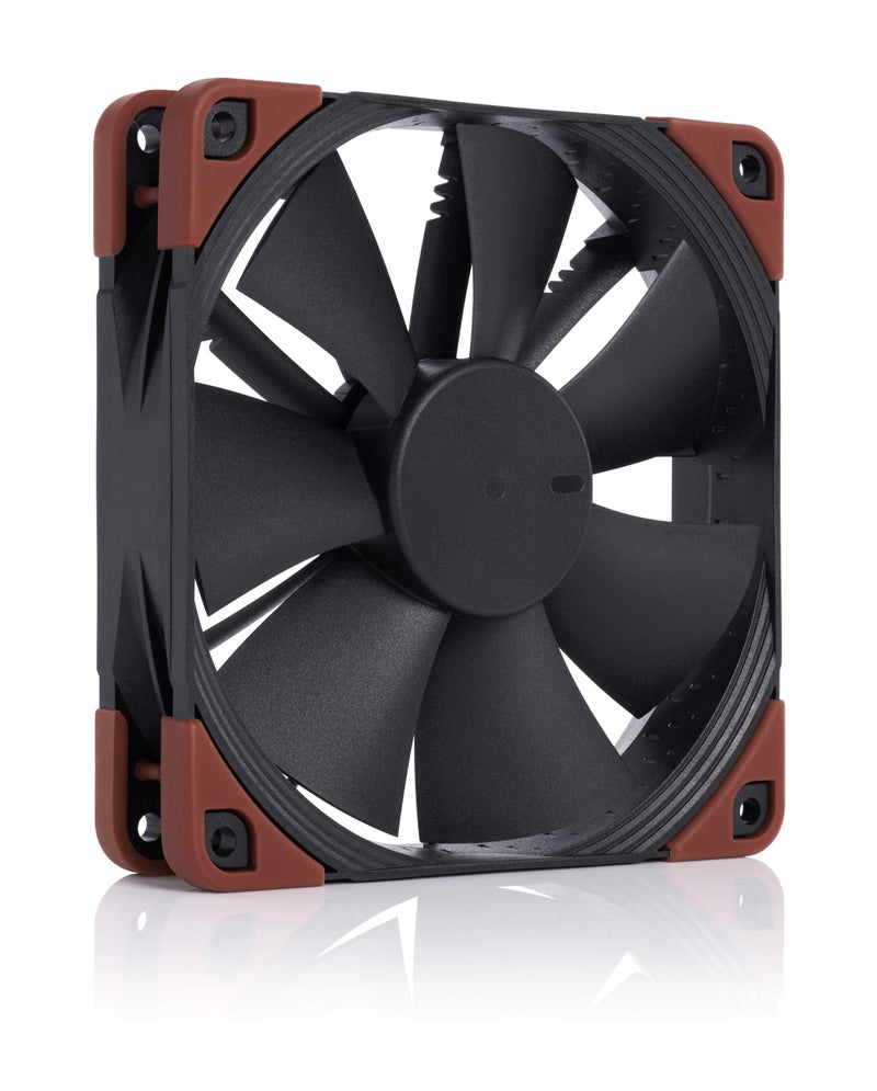 Noctua NF-F12 iPPC-2000, Heavy Duty Cooling Fan, 3-Pin, 2000 RPM (120mm, Black) - Image 1